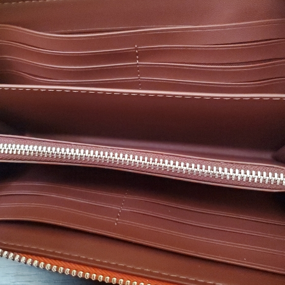 Coach Long Zip Around Wallet In Signature Canvas - Picture 11 of 13